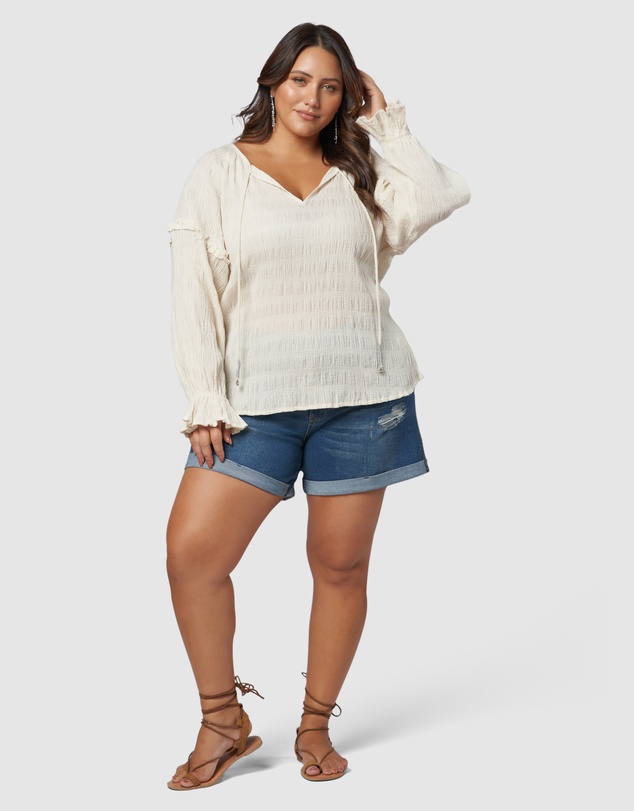 The Poetic Gypsy - Paros Textured Blouse
