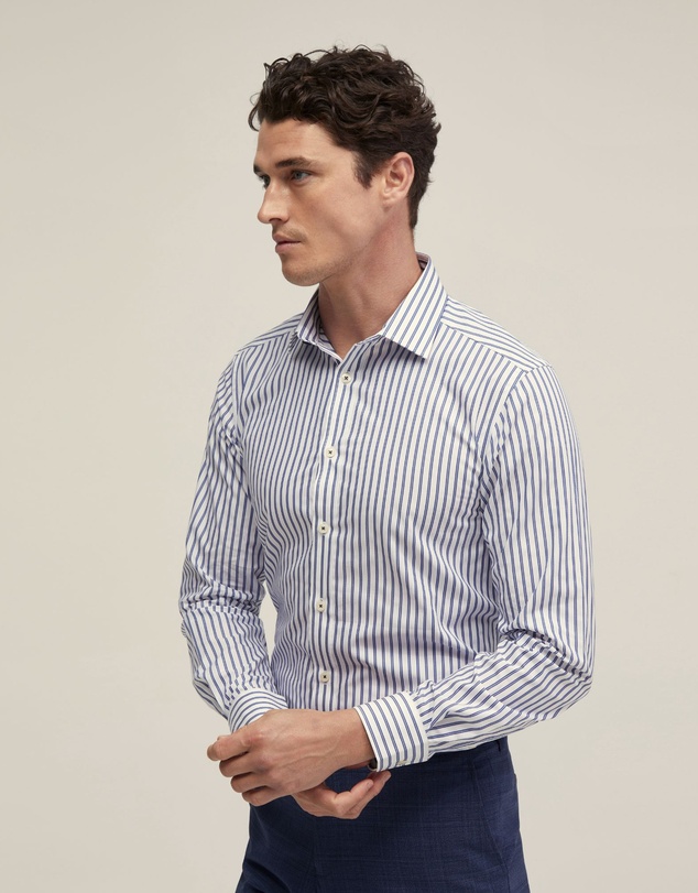 Oxford - Beckton Striped Cotton Shirt