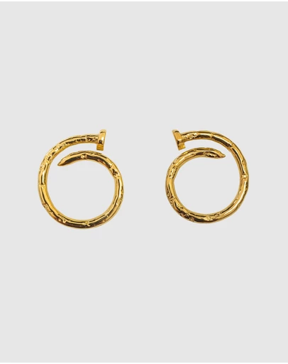 Izoa - Ebony Stud Earrings