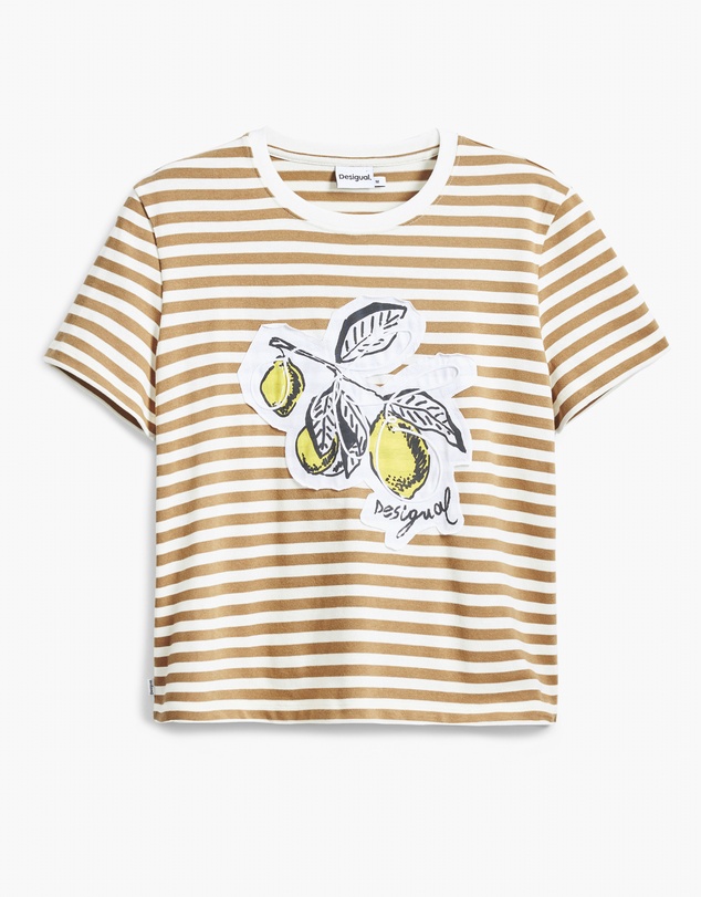Desigual - Striped print T-shirt