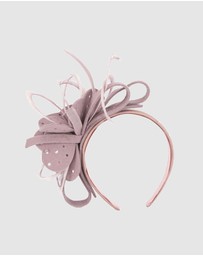 Max Alexander - Felt Dusty Pink Flower Fascinator