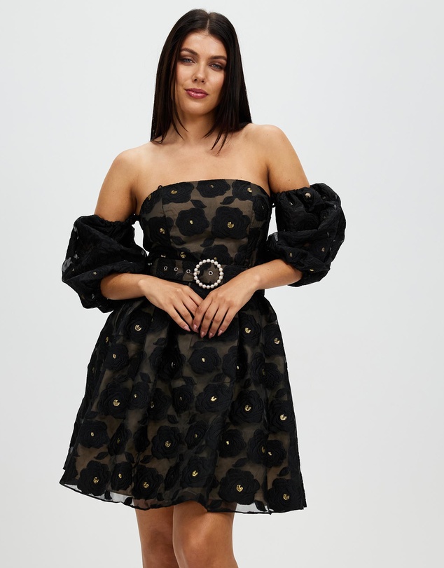 Romance by Honey and Beau - Selena Puff Sleeve Dress