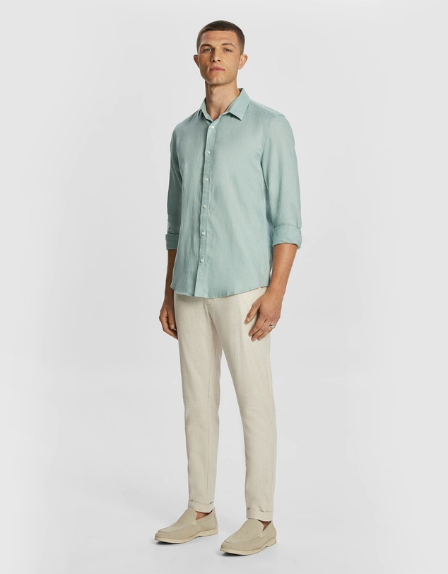 yd. - West Hampton Pure Linen Shirt