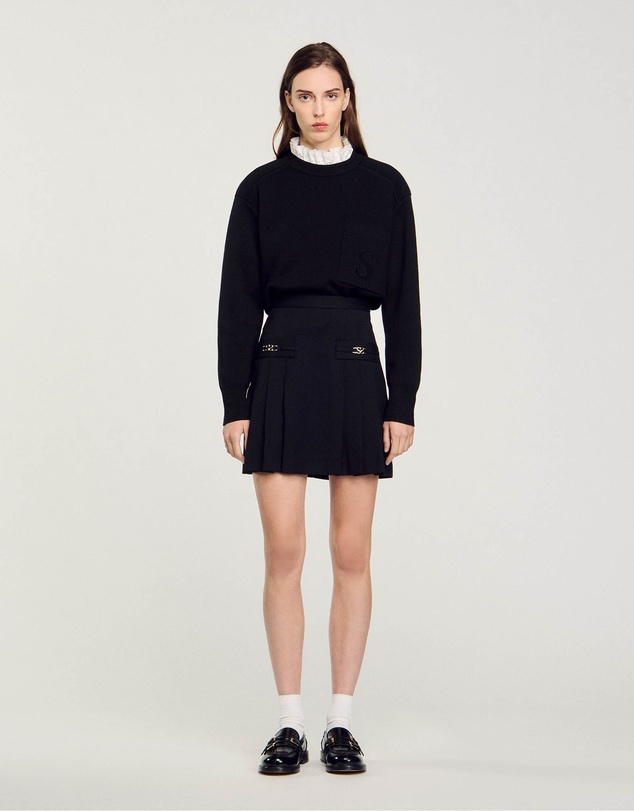 Sandro - Rebeca Woven Skirt