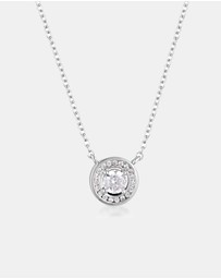 Georgini - Milestone Cubic Zirconia Silver Halo Pendant
