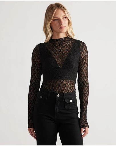 Decjuba - Amber Lace Long Sleeve Top