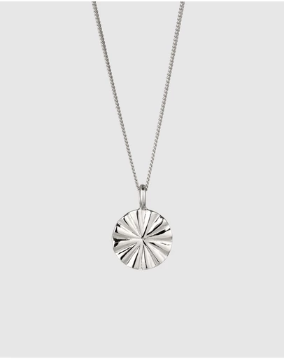 Elli Jewelry - Sunburst Pendant Necklace in 925 Silver
