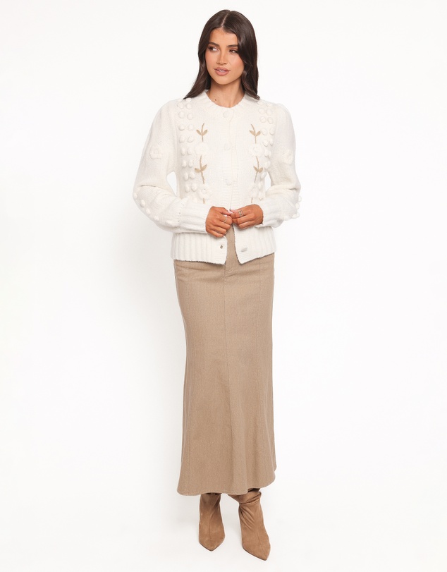 Petal & Pup - Cleo Floral Cardigan - Cream