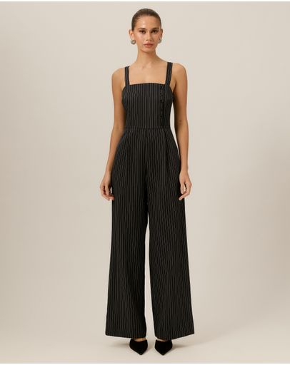 Navy Pinstripe