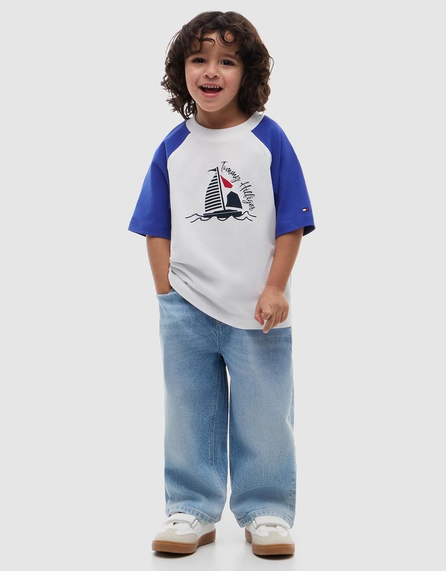 Tommy Hilfiger - LB Graphic Colourblock T-Shirt - Kids