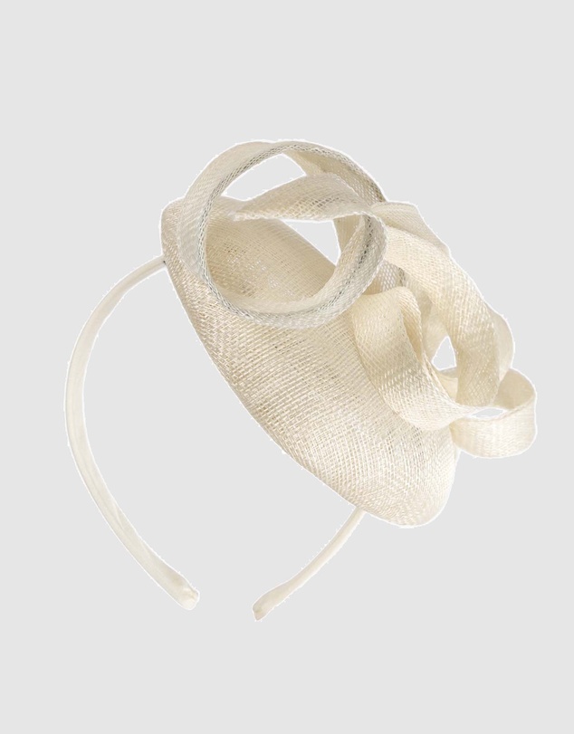 Max Alexander - Pillbox Cream Racing Fascinator