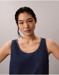 Calvin Klein Jeans - Denim Draped Tank Top