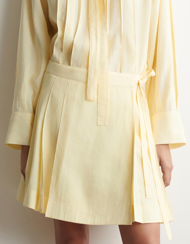 COS - Pleated Mini Wrap Skirt