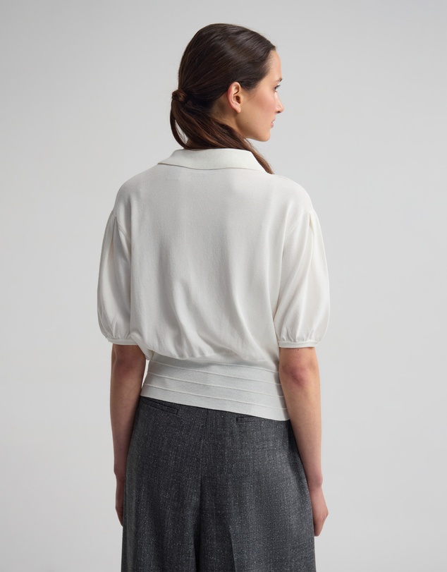 Oxford - Rose Polo Knitted Top