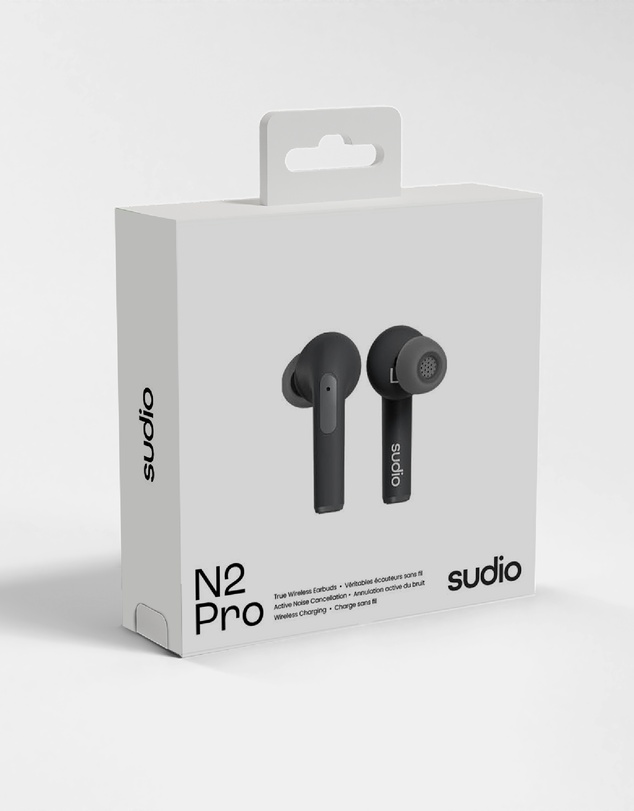 Sudio - N2 Pro - True Wireless Bluetooth In-Ear Headphones, Active Noise Cancelling Earbuds