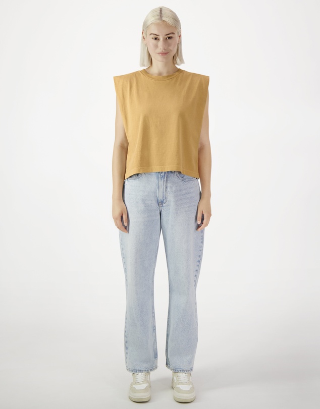 American Apparel - Heavyweight Garment Dyed Women's Muscle T-Shirt