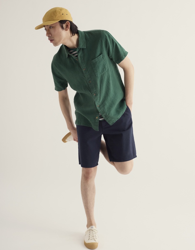 Seasalt - Men's Carne Short Sleeve Linen Shirt