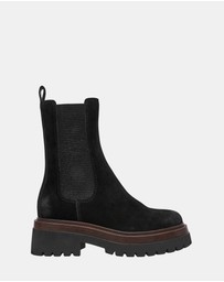 Steve Madden - Blitzen Black Suede Booties