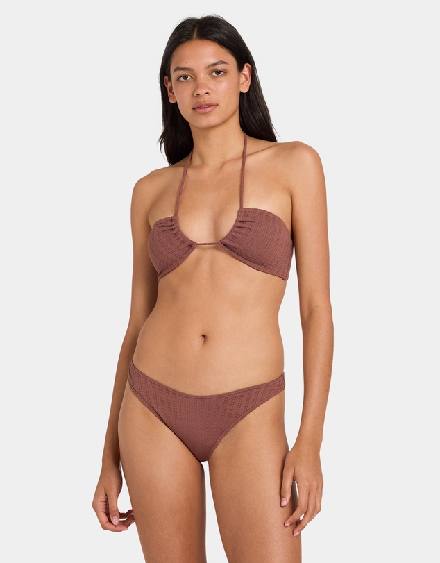 RVCA - Womens Pucker Bandeau Bikini Top