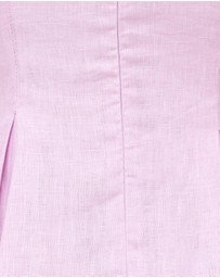 AERE - Inara Pleated Linen Midi Dress