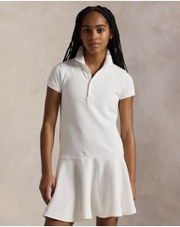 Polo Ralph Lauren - Stretch Mesh Polo Dress - ICONIC EXCLUISVE - Teens