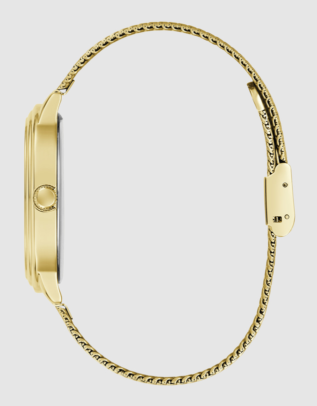 GUESS - GUESS Mens Gold-Tone Analogue Watch