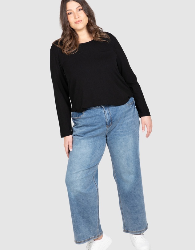 Love Your Wardrobe - Kayla Long Sleeve Rib Tee