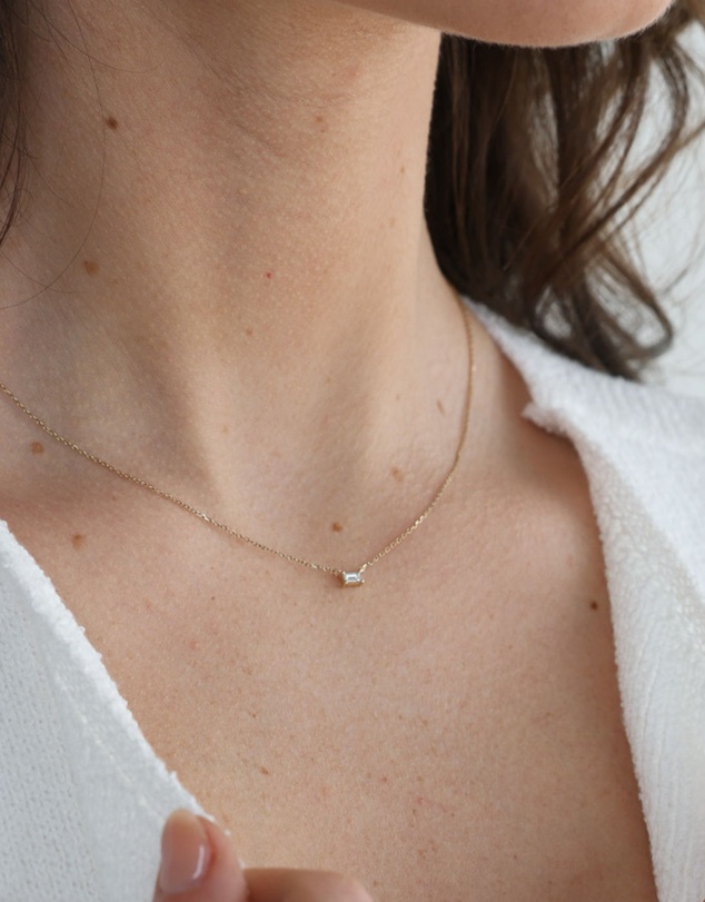 Luna Rae - Solid Gold - Lumi Diamond Necklace