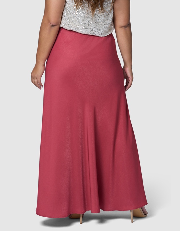 Pink Dusk by Curve Project - Caught Up Maxi Skirt