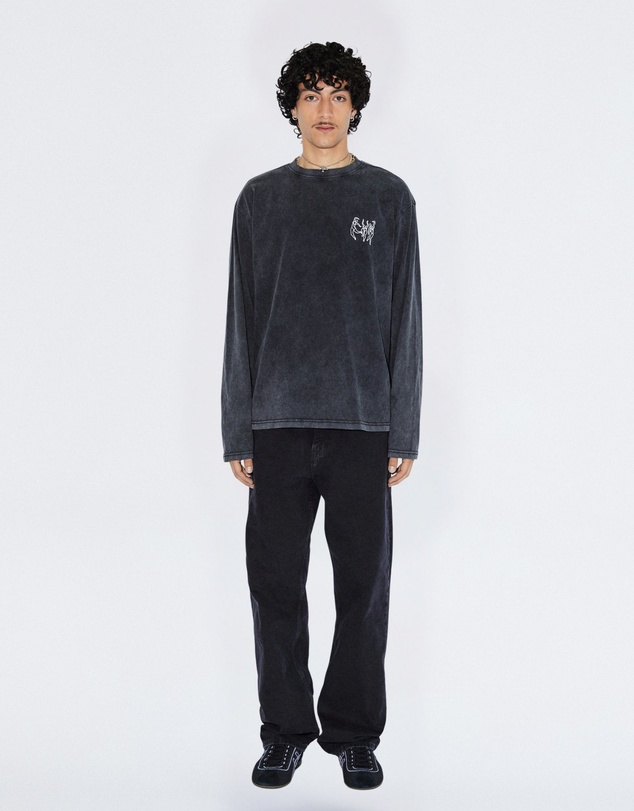 Dr Denim - Caiden Long Sleeve Washed Black Dance
