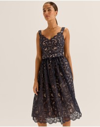 Review - Illusion Lace Midi Dress
