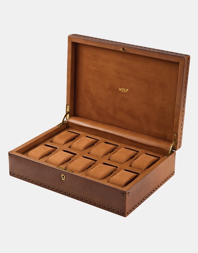 Wolf - WOLF Brogue 10 Piece Watch Box