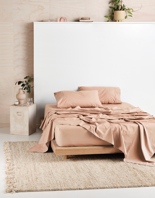 Linen House - Vienna 300TC Cotton Percale Sheet Set 50cm