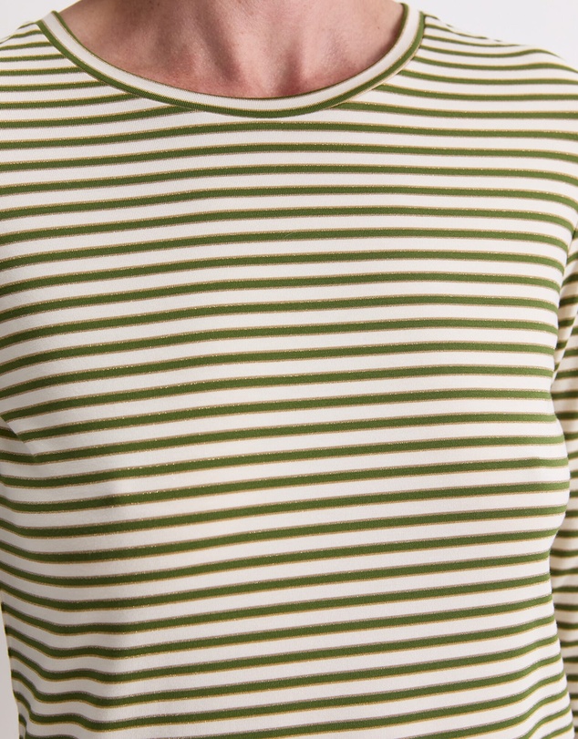 Sportscraft - Stripe Lurex Long Sleeve Magic Tee