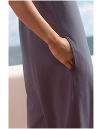 NEXT - 100% Cotton Jersey Wide Leg V-Neck Jumpsuit