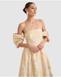 Romance by Honey and Beau - Seanna Off Shoulder Midi Dress