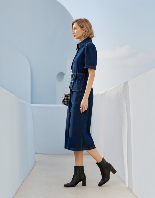 Mossée - Vega Denim Midi Dress