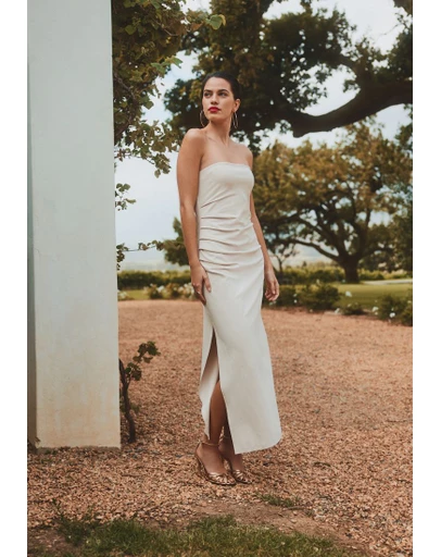 NEXT - Textured Bandeau Midi Dress
