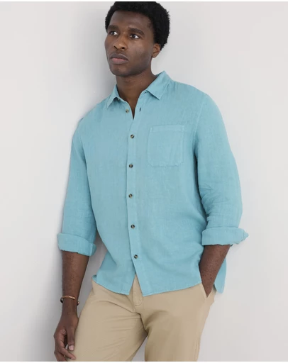 Seasalt - Seasalt Cornwall Teal Curator Shirt