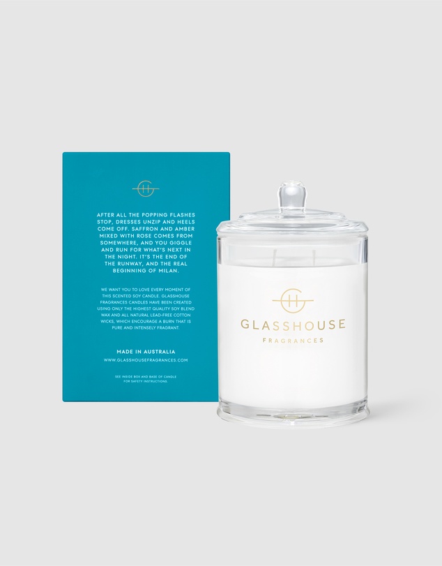 Glasshouse Fragrances - Midnight in Milan 380g Soy Candle