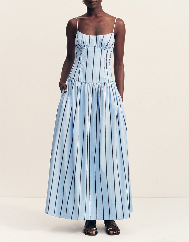 Shona Joy - Saxon Panelled Bustier Maxi Dress