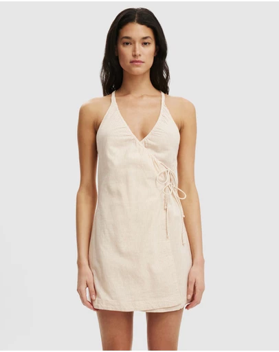 Cotton On - Isabel Halter Wrap Mini Dress