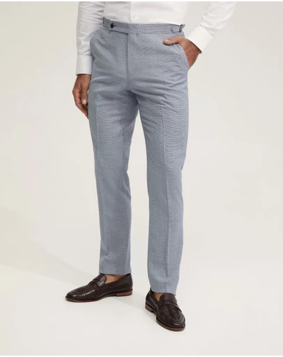Oxford - Byron Wool Suit Trousers With Side Tab