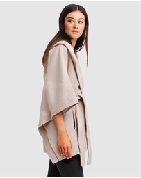 Belle & Bloom - Jackson Landing Wool Blend Cape Coat