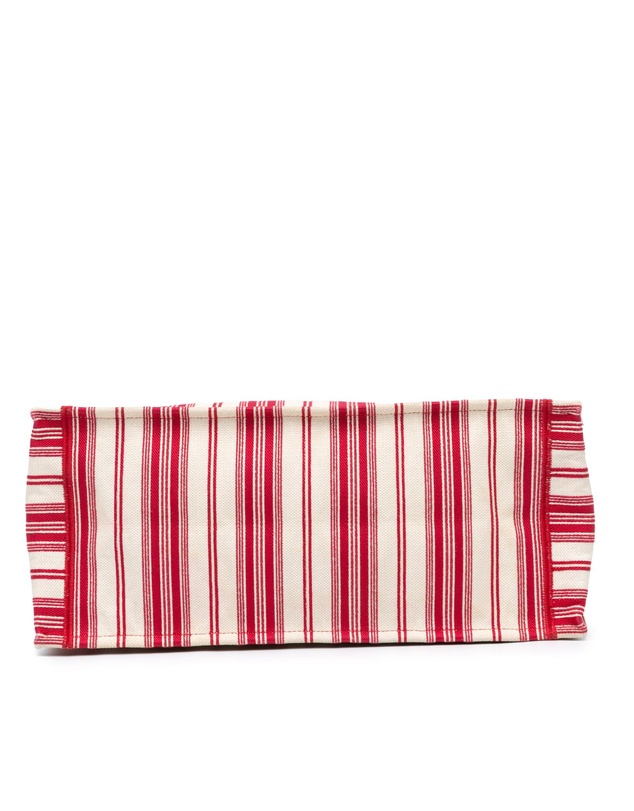 Dior - Pre-Loved Large Striped Book Tote