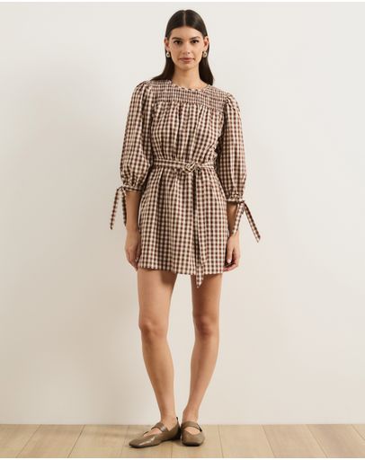 Chocolate & Cream Gingham