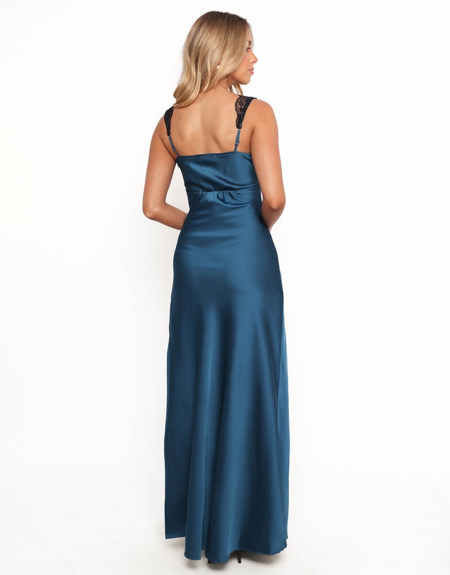 Petal & Pup - Cammy Maxi Slip Dress - Blue/Black