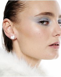 Sunday Stephens - Frosted Heart Earring