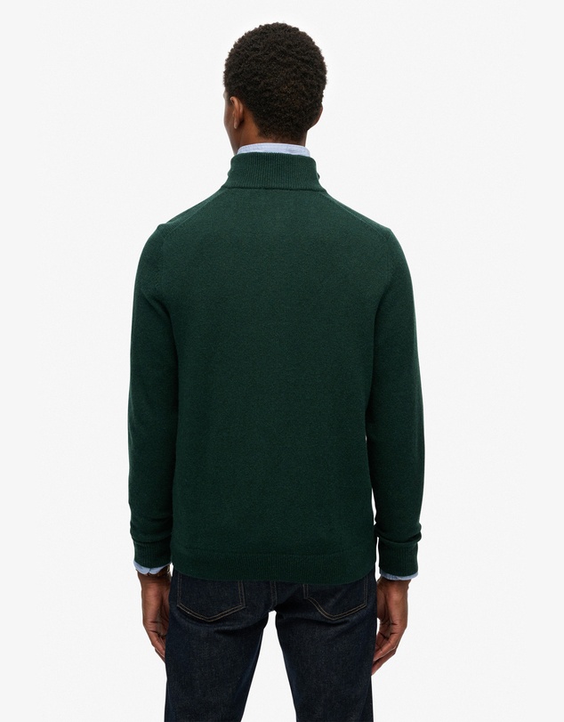Superdry - Wool Blend Half Zip Slim Fit Jumper