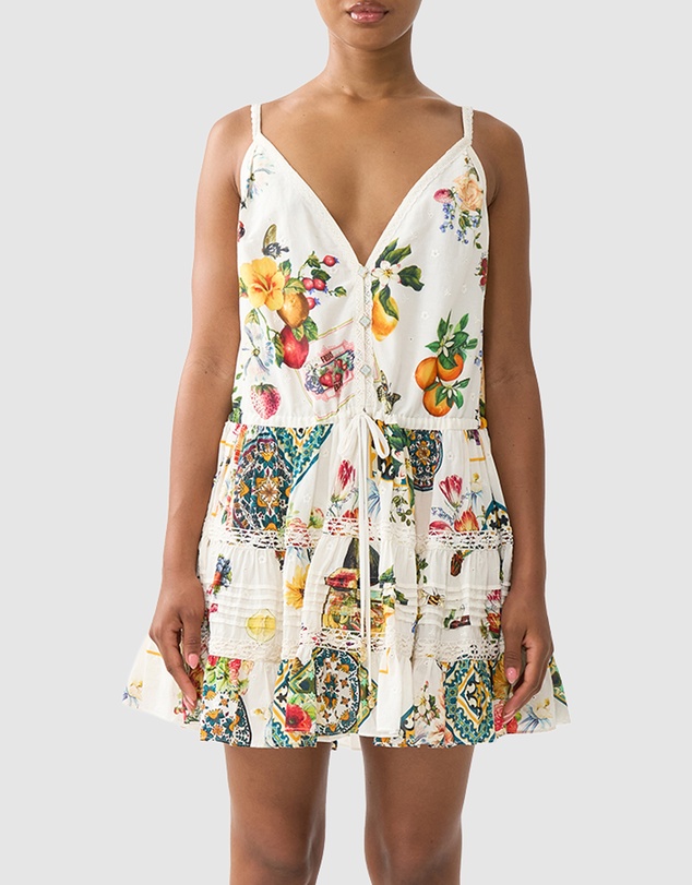 Camilla - Gather Waist Short Dress